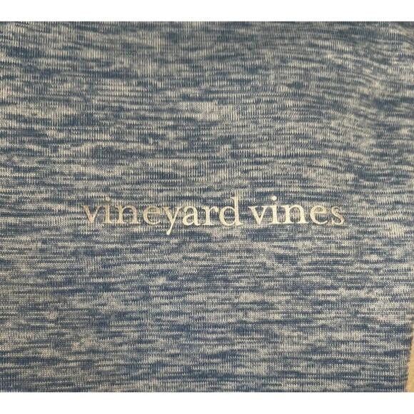 Vineyard Vines Men's Heathered Blue 1/4 Zip Pullover Long Sleeve Lightweight Siz - Picture 9 of 9